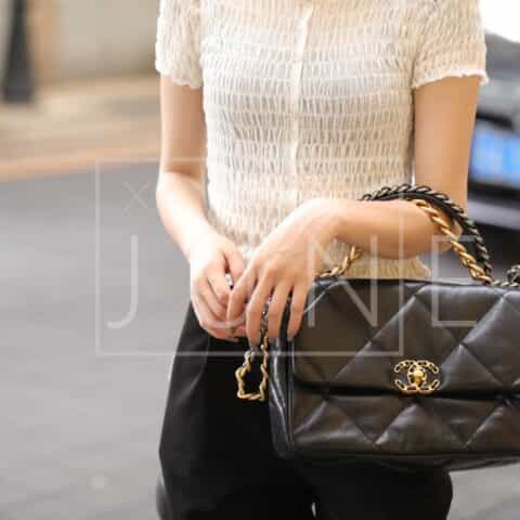 Chanel香奈儿 19 Flap Bag AS1160小号26C黑色