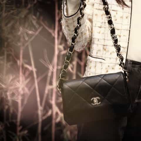Chanel/香奈儿 2021早春新款Chanel链条字母口盖包