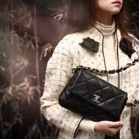 Chanel/香奈儿 2021早春新款Chanel链条字母口盖包