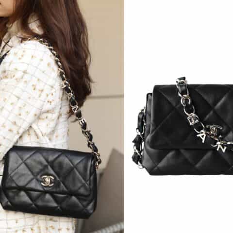 Chanel/香奈儿 2021早春新款Chanel链条字母口盖包