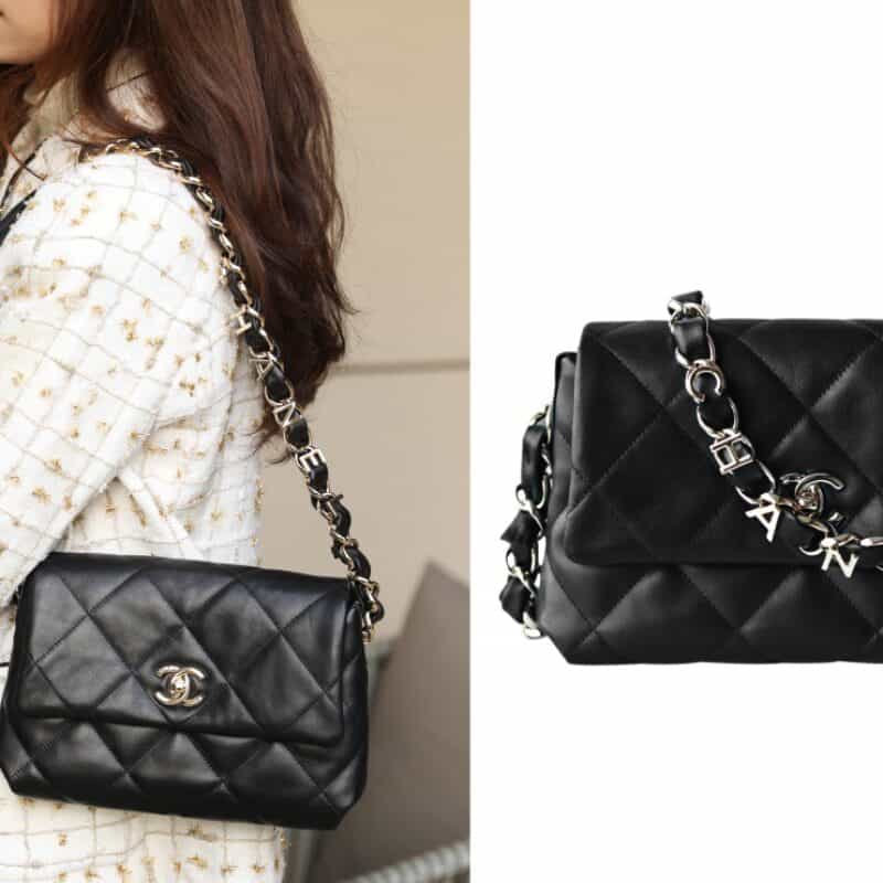 Chanel/香奈儿 2021早春新款Chanel链条字母口盖包