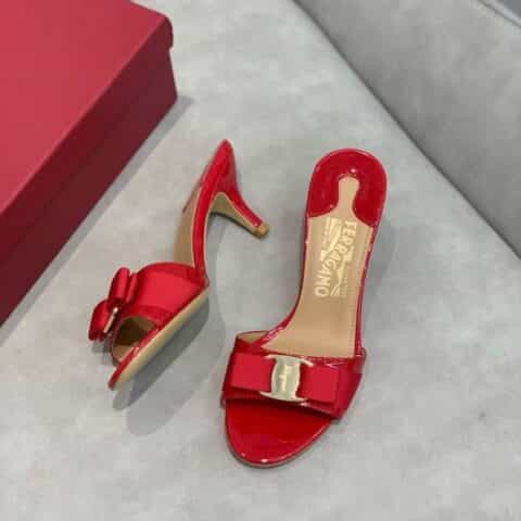 SF salvatore Ferragamo  菲拉格慕经典款细跟拖鞋高跟凉拖