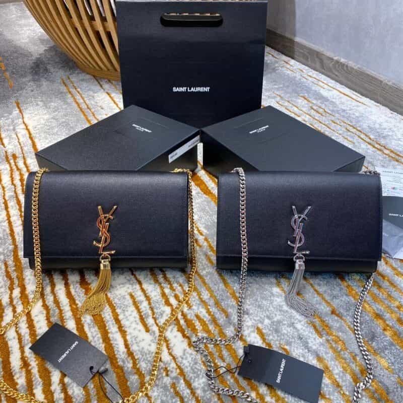 Saint laurent Ysl Kate 中号鱼子酱流苏单肩斜挎包 354119