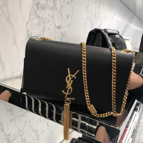 Saint laurent Ysl Kate 中号鱼子酱流苏单肩斜挎包 354119