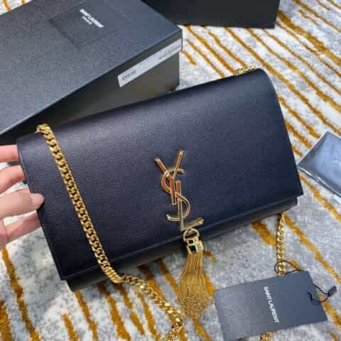 Saint laurent Ysl Kate 中号鱼子酱流苏单肩斜挎包 354119