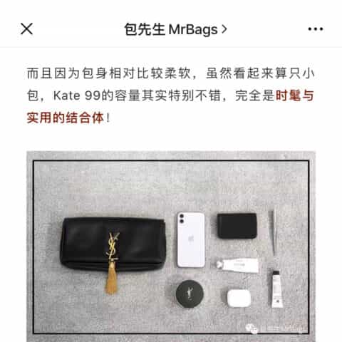 Saint laurent Ysl Kate 99 小羊皮包 604276