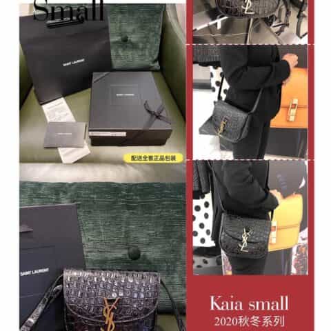 Saint laurent Ysl Kaia Small 小号鳄鱼纹肩背包 619740
