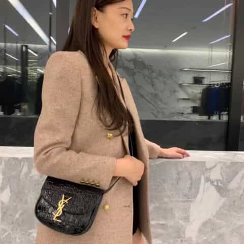 Saint laurent Ysl Kaia Small 小号鳄鱼纹肩背包 619740