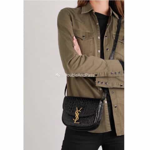Saint laurent Ysl Kaia Small 小号鳄鱼纹肩背包 619740