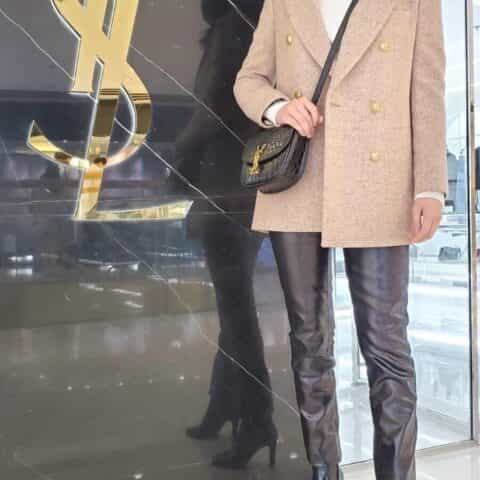 Saint laurent Ysl Kaia Small 小号鳄鱼纹肩背包 619740