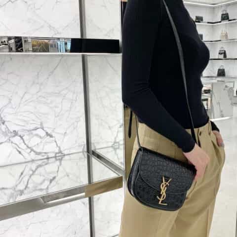 Saint laurent Ysl Kaia Small 小号鳄鱼纹肩背包 619740