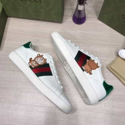 Gucci古驰   原单品质防伪芯片2021最新爆款 机器猫男女同款板鞋