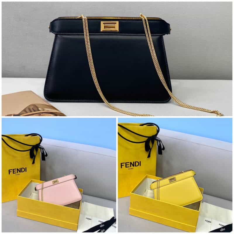 FENDI芬迪小羊皮PEEKABOO I See U 手袋70321