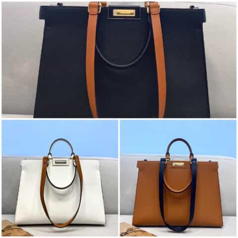 FENDI芬迪全皮简约型牛皮PEEKABOO手袋8359