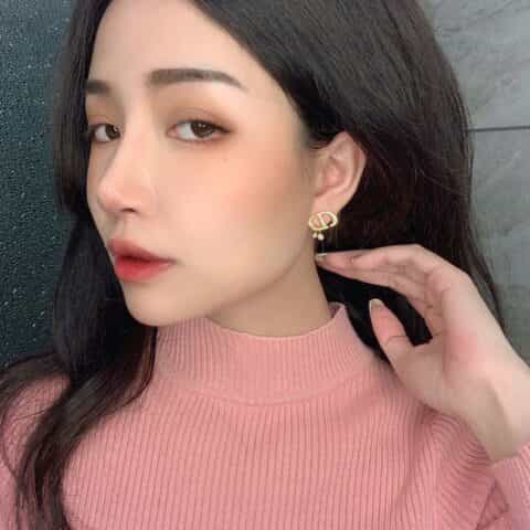 新款DIOR迪奥CD珍珠耳钉耳环