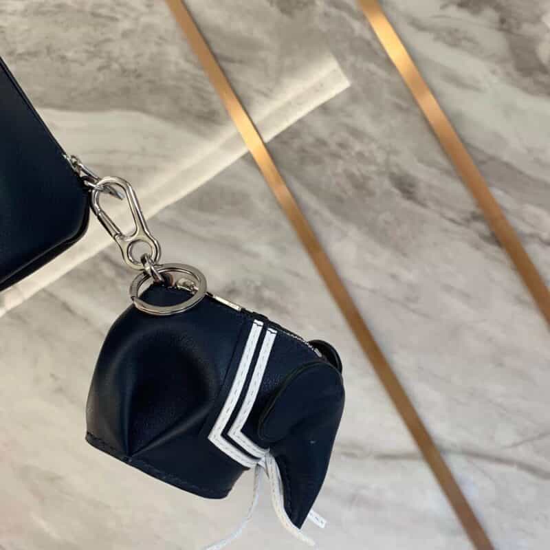 LOEWE罗意威 Elephant 小象挂饰 0255蓝色