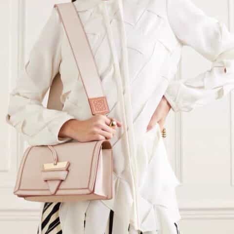 LOEWE罗意威 Barcelona bag 三角包 0527灰色24CM