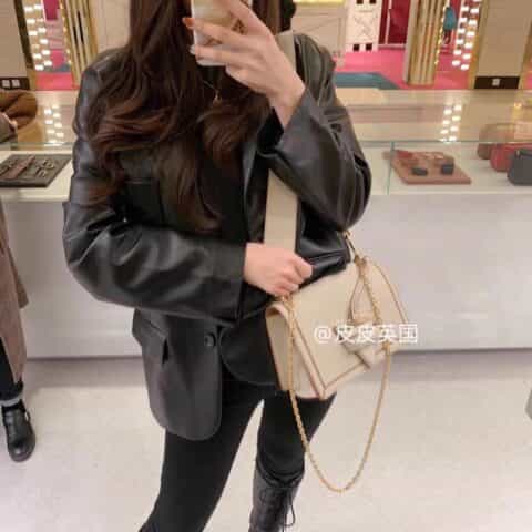 LOEWE罗意威 Barcelona bag 三角包 0527灰色24CM