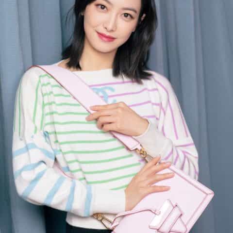 LOEWE罗意威 Barcelona bag 三角包 0527粉色24CM