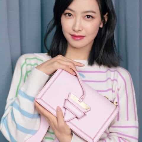 LOEWE罗意威 Barcelona bag 三角包 0527粉色24CM