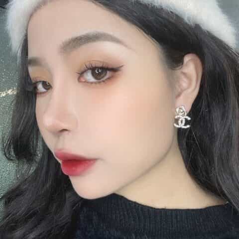 新款 CHANEL香奈儿双c耳钉耳环