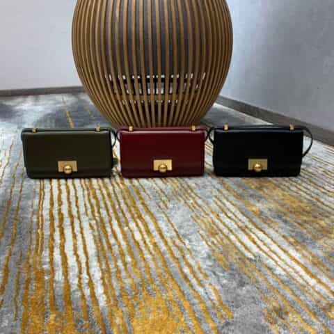 Bottega Veneta葆蝶家 Classic 28CM单肩斜挎包 578009布纹黑色