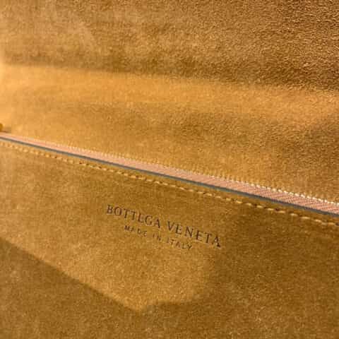 Bottega Veneta葆蝶家 Classic 28CM单肩斜挎包 578009布纹柿子绿