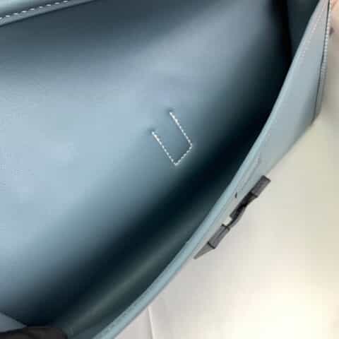 Hermès爱马仕 Jige 29 swift 亚麻蓝 蜜蜡线手缝 手包