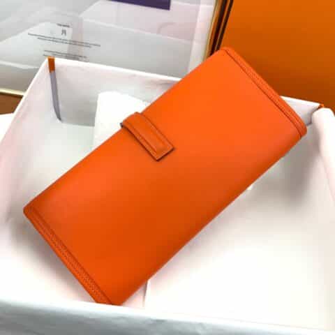 Hermès爱马仕 Jige 29 swift 橙色 蜜蜡线手缝 手包