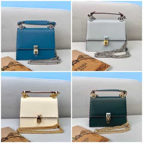 FENDI芬迪KANI牛皮迷你款手袋381