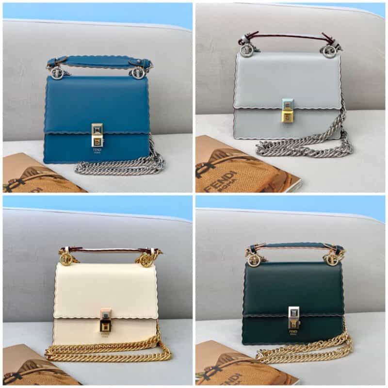 FENDI芬迪KANI牛皮迷你款手袋381