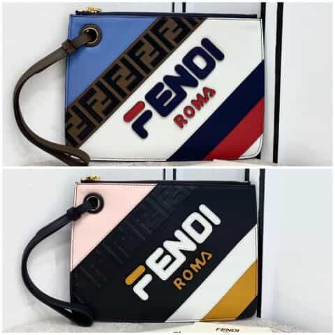 FENDI芬迪彩色拼皮男士手包021