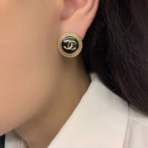 20新款CHANEL香奈儿双c耳钉耳环