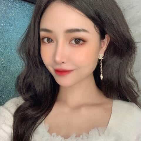 20新款CHANEL香奈儿黑皮绳双c耳钉耳环