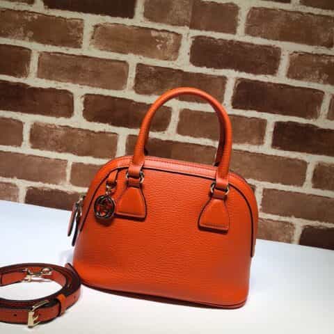 GUCCI古驰女士灰色牛皮手提斜挎贝壳包449661