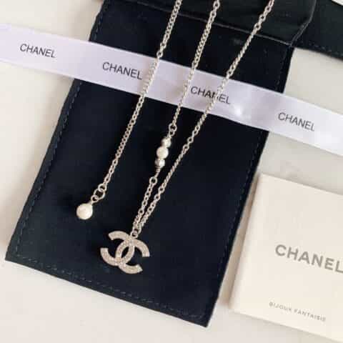 新款 CHANEL香奈儿双c珍珠项链