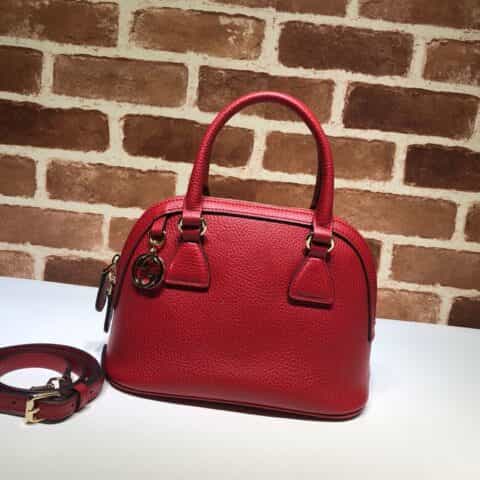 GUCCI古驰女士灰色牛皮手提斜挎贝壳包449661