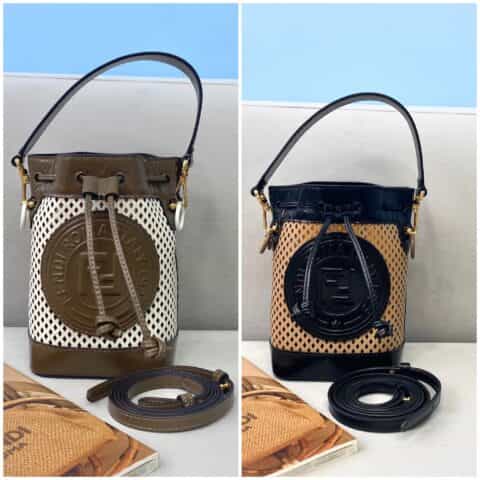 FENDI芬迪迷你镂空水桶包0511S