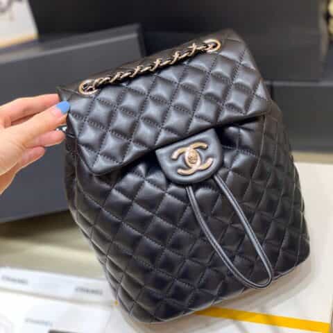 Chanel香奈儿 Coco小羊皮小号双肩包 A91123