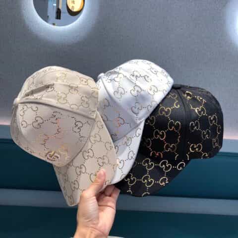 GUCCI古驰亮片棒球帽鸭舌帽