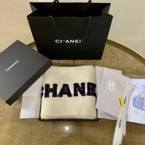 CHANEL香奈儿海洋系列羊绒围巾帽子