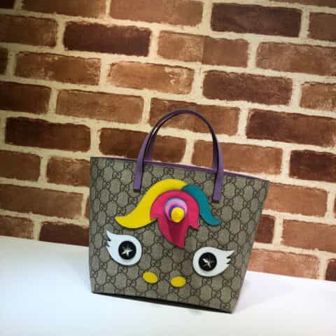 GUCCI古驰独角兽立体卡通图案动物购物袋502189