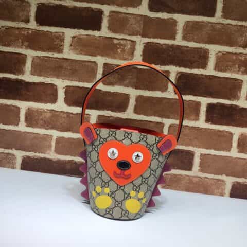 GUCCI古驰小熊图案手提小桶包580421