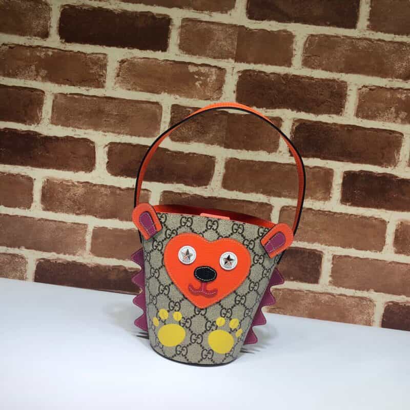 GUCCI古驰小熊图案手提小桶包580421