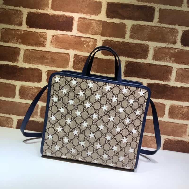 GUCCI古驰星星印花GG手提托特包612992