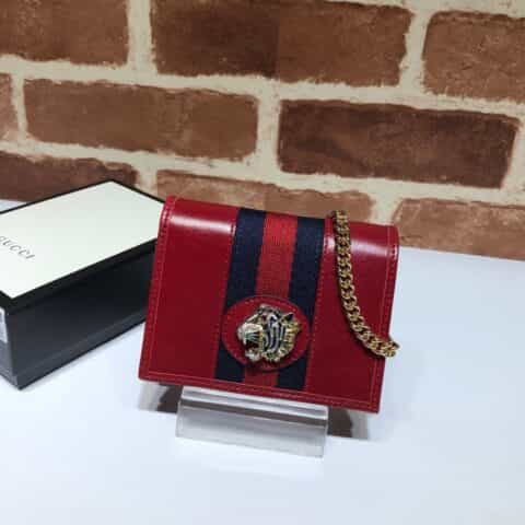 GUCCI古驰Rajah 系列链条卡包573790