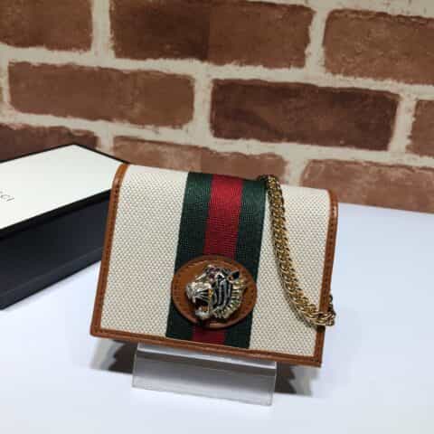GUCCI古驰Rajah 系列链条卡包573790