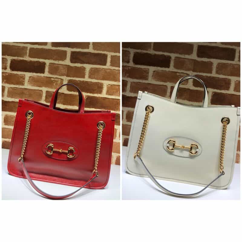 GUCCI古驰马衔扣1955系列中号托特包621144