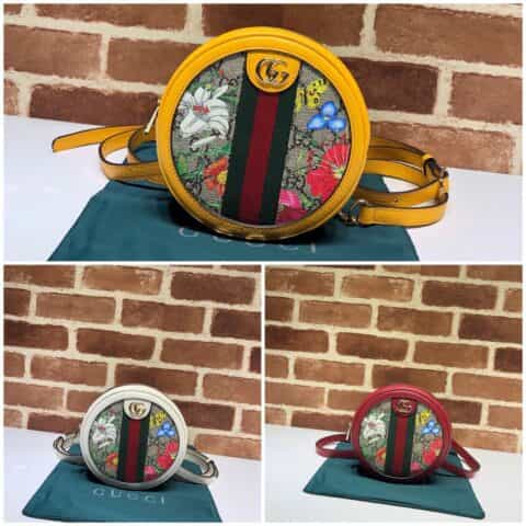 GUCCI古驰Ophidia系列GG花卉迷你背包598661