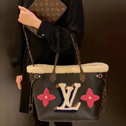 Louis Vuitton LV Neverfull MM 购物袋 M56960